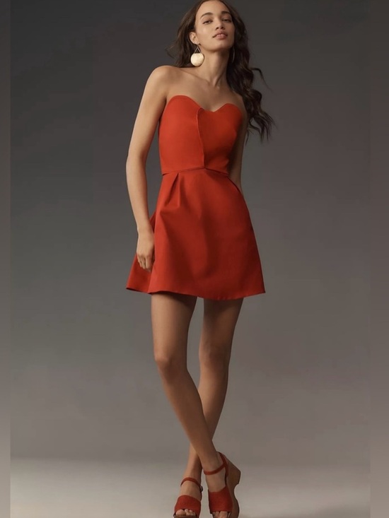 FARM Rio Dresses & Skirts - FARM Rio x Anthropologie Strapless Sweetheart Mini Dress, Size Small, NWT